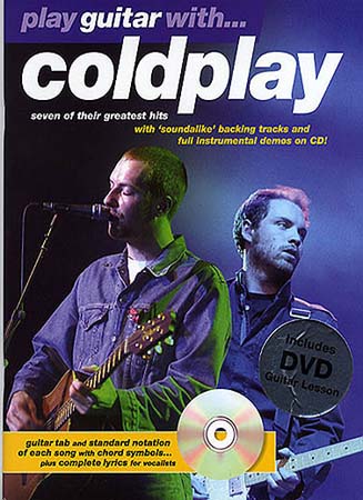 MUSIC SALES COLDPLAY - PLAY GUITAR WITH + CD + DVD - GUITAR TAB
