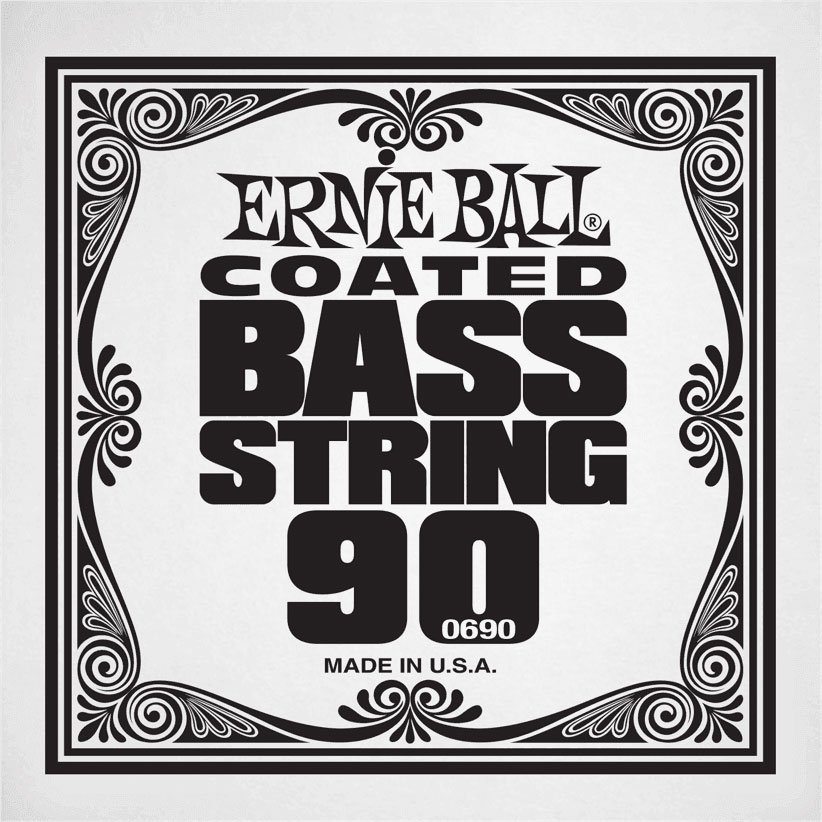 ERNIE BALL .090 COATED NICKEL WOUND ELECTRIC BASS STRING SINGLE