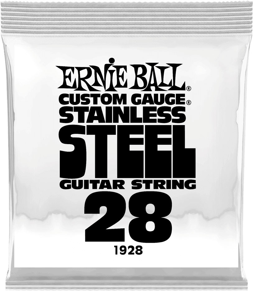 ERNIE BALL .028 STAINLESS STEEL WOUND ELECTRIC GUITAR STRINGS