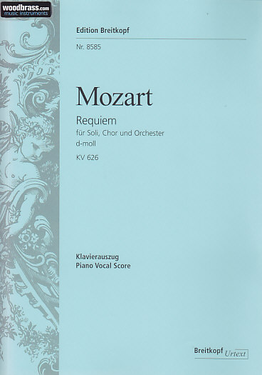 EDITION BREITKOPF MOZART W.A. - REQUIEM D-MOLL KV 626