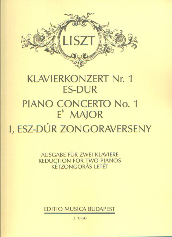 EMB (EDITIO MUSICA BUDAPEST) LISZT F. - CONCERTO N. 1 MI B. - 2 PIANOS