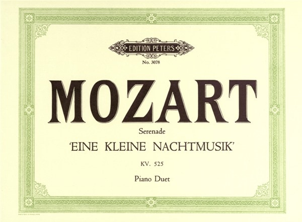 EDITION PETERS MOZART WOLFGANG AMADEUS - EINE KLEINE NACHTMUSIK K525 - PIANO 4 HANDS
