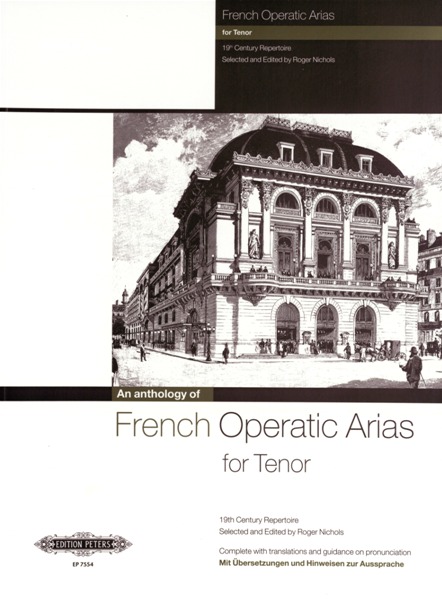 EDITION PETERS FRENCH OPERATIC ARIAS FOR TENOR - 19TH CENTURY REPERTOIRE - VOICE AND PIANO (PER 10 MINIMUM)
