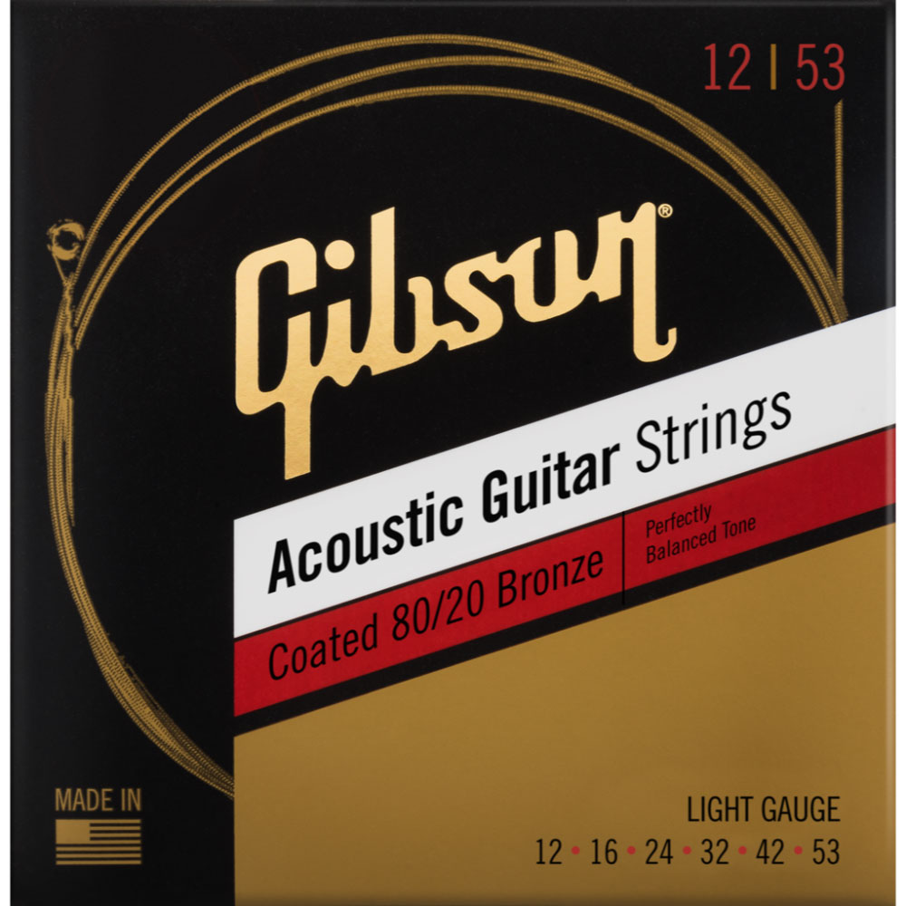GIBSON ACCESSORIES MODERN STRINGS COATED 80/20 BRONZE ACOUSTIC GUITAR LIGHT