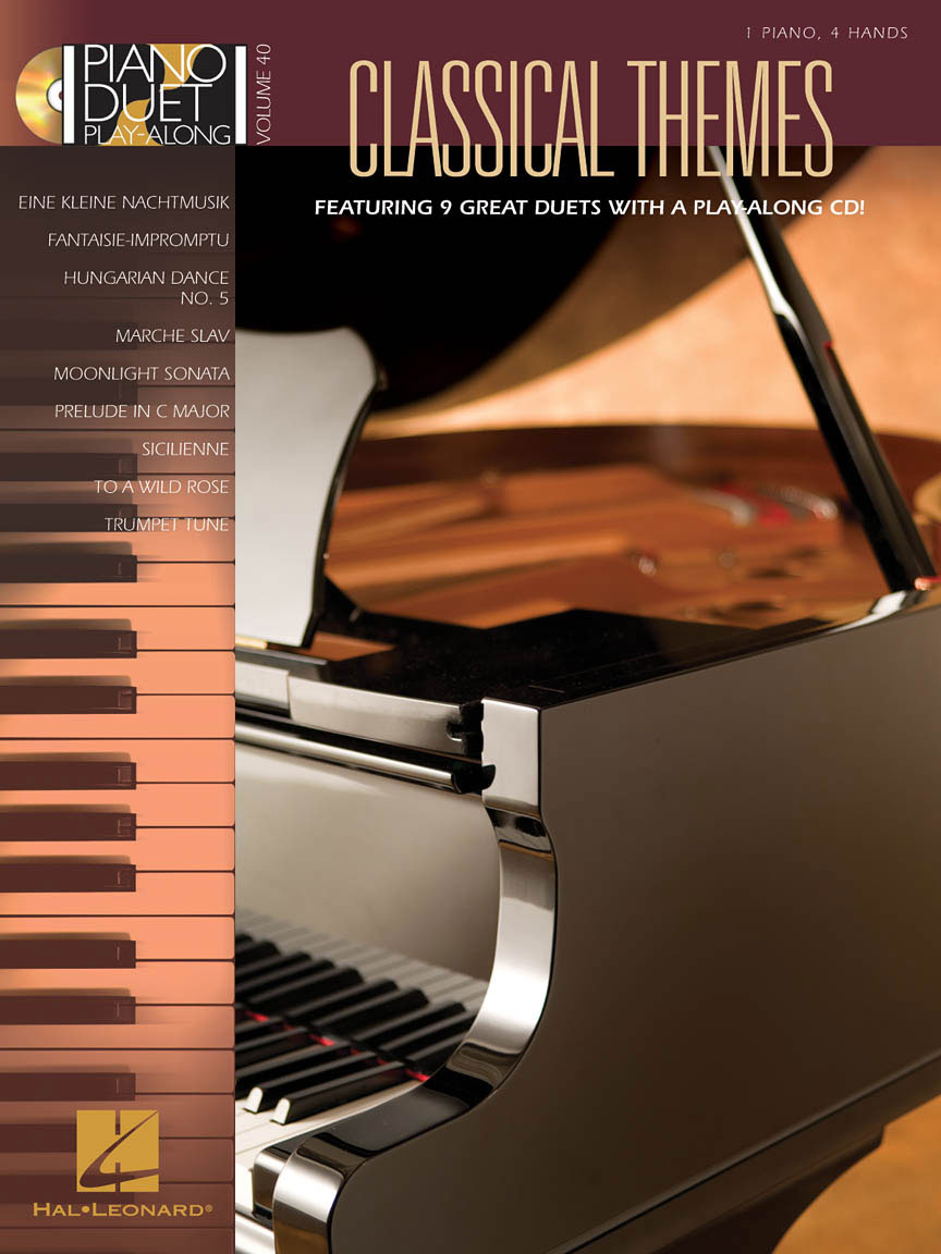 HAL LEONARD PIANO DUET PLAY ALONG VOLUME 40 CLASSICAL THEMES + AUDIO TRACKS - PIANO DUET