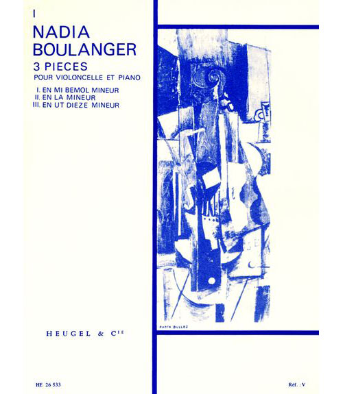 HEUGEL BOULANGER NADIA - TROIS PIECES N°1 - VIOLONCELLE & PIANO