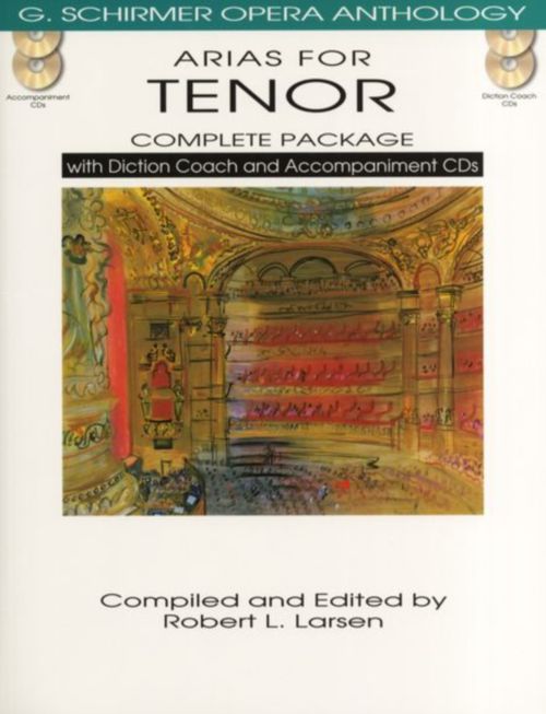 HAL LEONARD ARIAS FOR TENOR - CHANT-PIANO + 4 CD