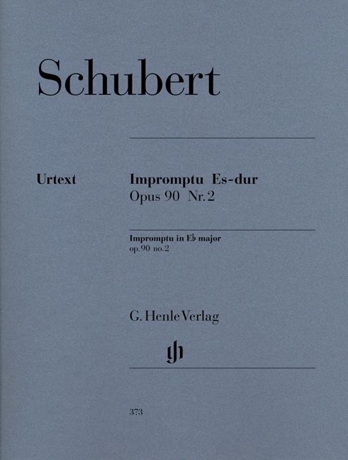HENLE VERLAG SCHUBERT F. - IMPROMPTU E FLAT MAJOR OP. 90,2 D 899
