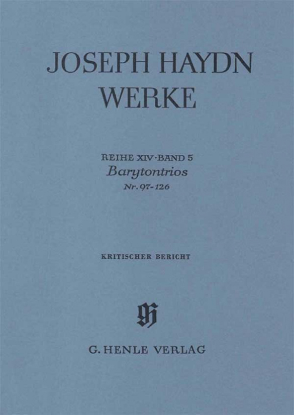 HENLE VERLAG HAYDN JOSEPH - TRIOS AVEC BARYTON N°97-126