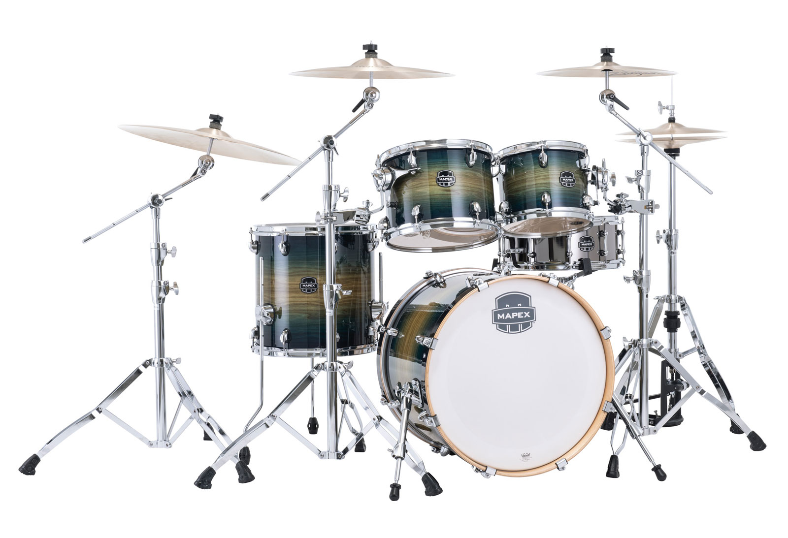 MAPEX ARMORY FUSION 5 DRUMS RAIN FOREST BURST