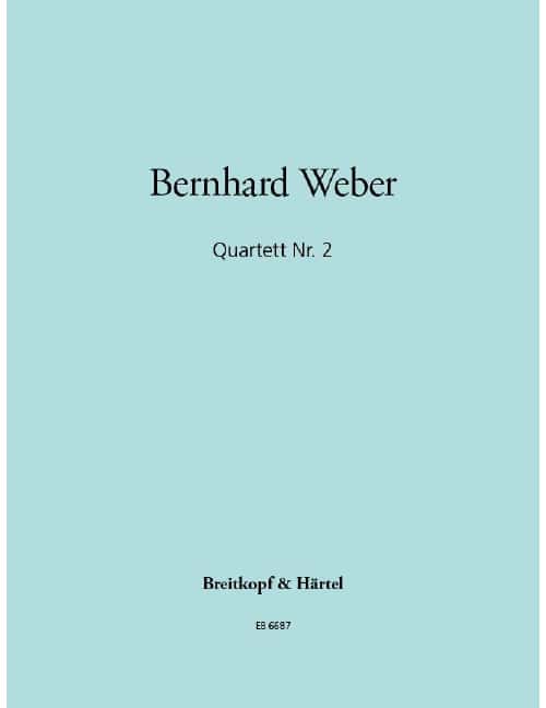 EDITION BREITKOPF WEBER B. - QUARTETT NR. 2