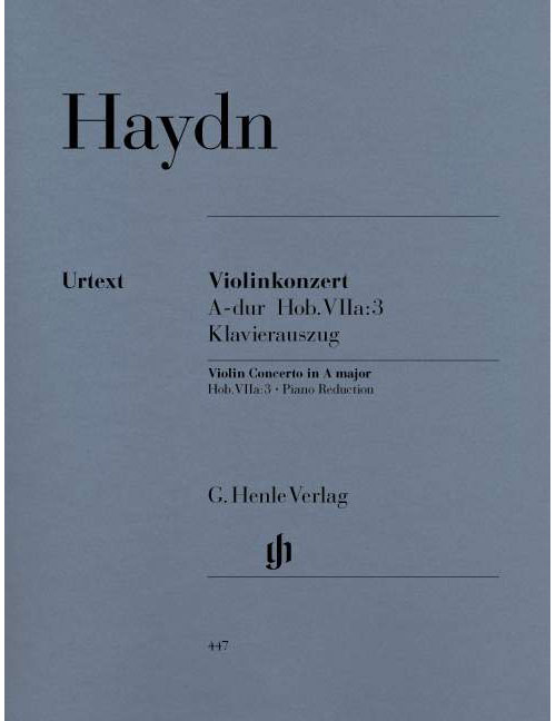 HENLE VERLAG HAYDN J. - CONCERTO FOR VIOLIN AND ORCHESTRA A MAJOR HOB. VIIA:3