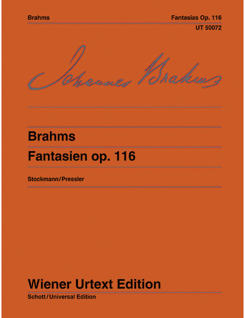 WIENER URTEXT EDITION BRAHMS J. - FANTASIES OP.116 - PIANO