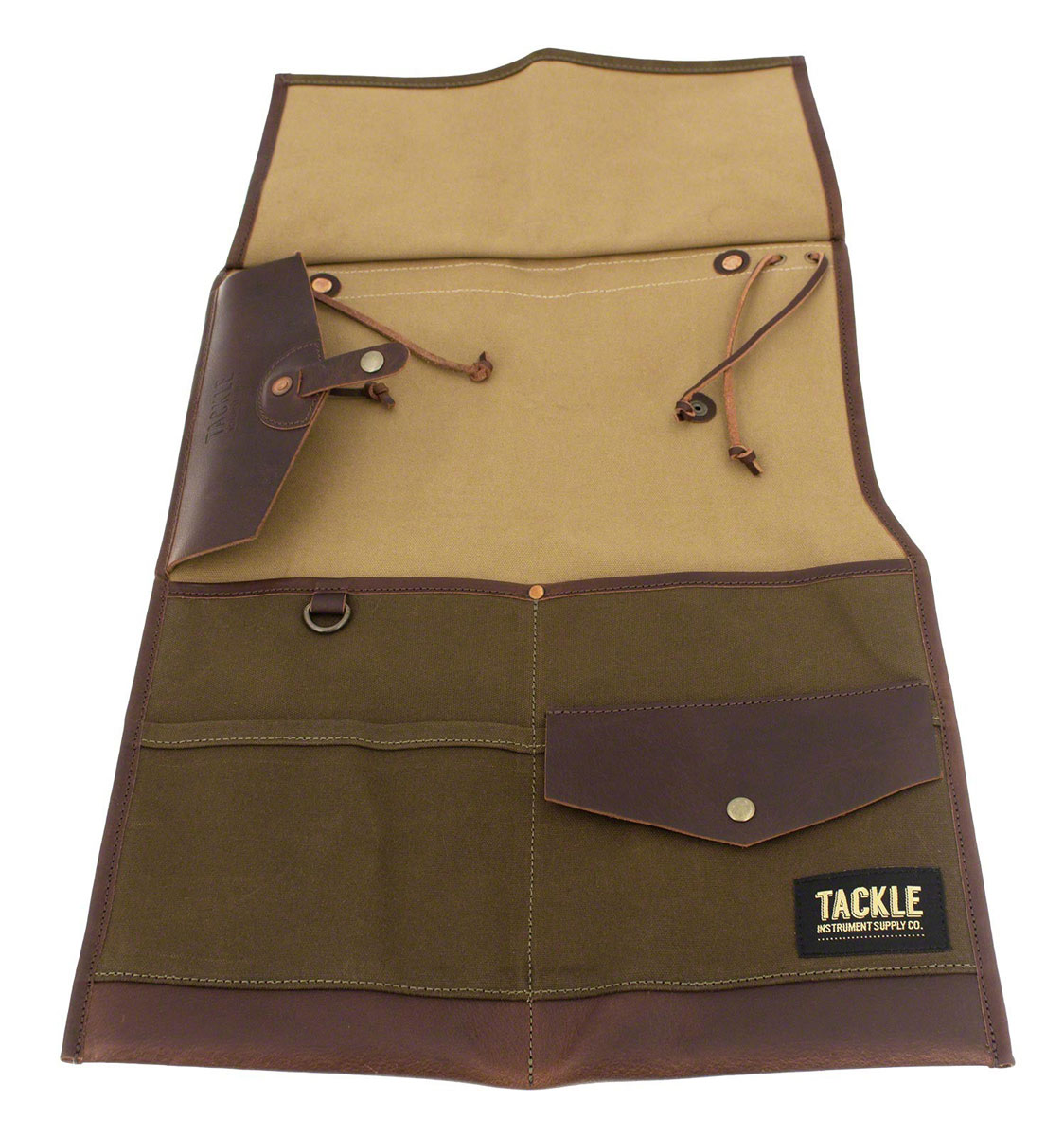 TACKLE INSTRUMENTS WAXED CANVAS BI-FOLD STICK CASE - FOREST GREEN