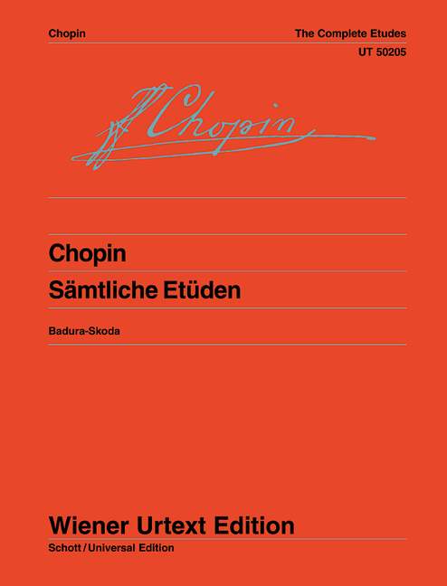 WIENER URTEXT EDITION CHOPIN F. - ETUDES (INTEGRALE) - PIANO