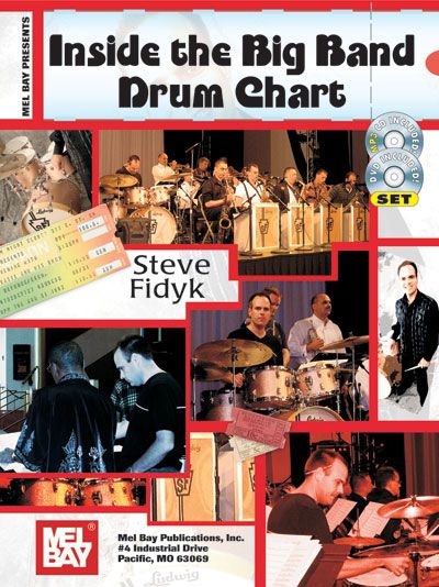 MEL BAY FIDYK STEVE - INSIDE THE BIG BAND DRUM CHART + CD + DVD - DRUM SET