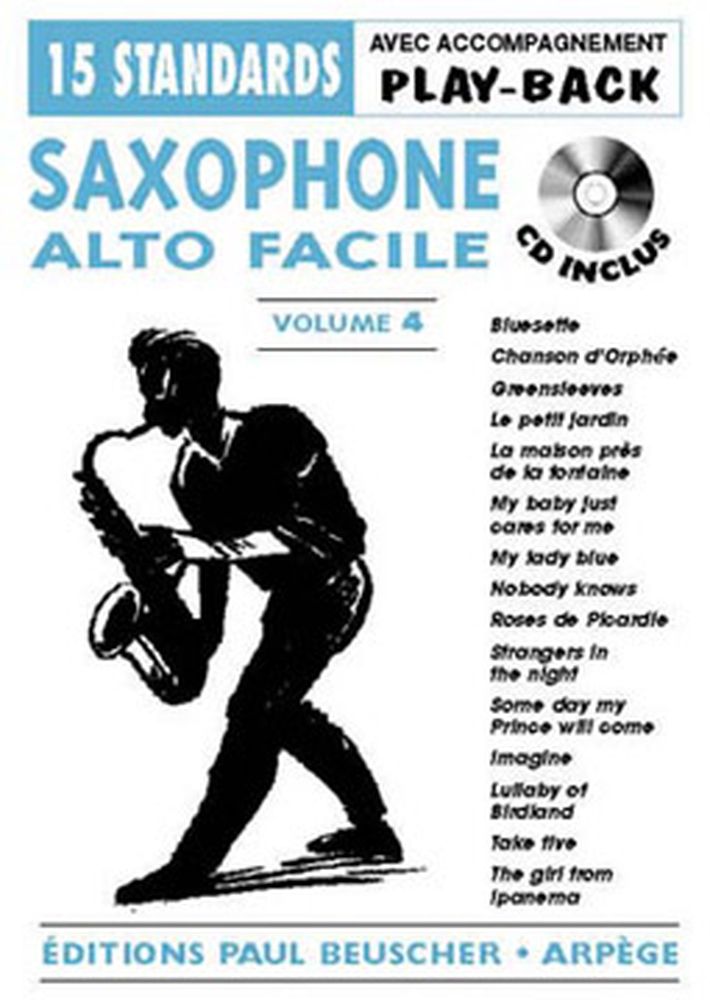PAUL BEUSCHER PUBLICATIONS SAXOPHONE FACILE VOL.4 + CD