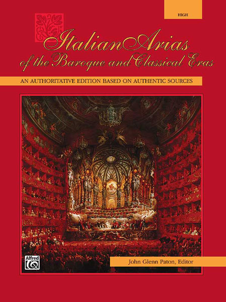 ALFRED PUBLISHING PATON JOHN GLENN - ITALIAN ARIAS OF THE BAROQUE - VOICE AND PIANO (PER 10 MINIMUM)