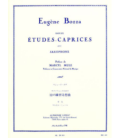 LEDUC BOZZA E. - 12 ETUDES-CAPRICES - SAXOPHONE 