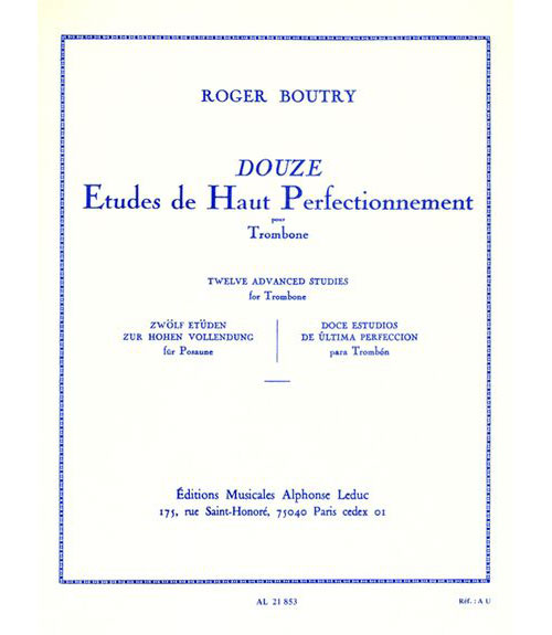 LEDUC BOUTRY ROGER - ETUDES DE HAUT PERFECTIONNEMENT