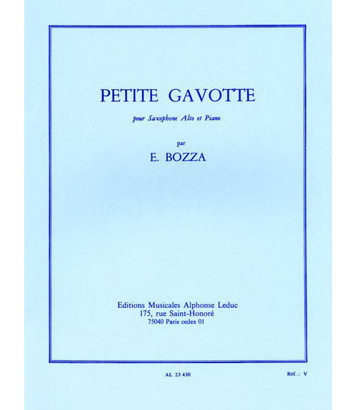 LEDUC BOZZA EUGENE - PETITE GAVOTTE - SAXOPHONE & PIANO