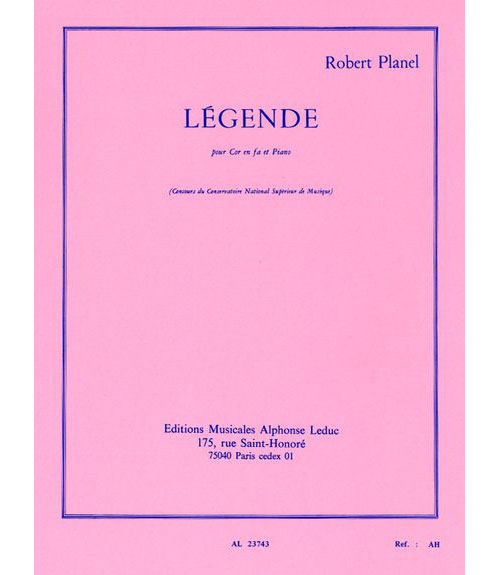 LEDUC PLANEL ROBERT - LEGENDE - COR & PIANO