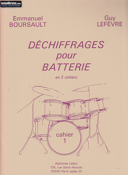 LEDUC BOURSAULT / LEFEVRE - DECHIFFRAGES POUR LA BATTERIE Cahier 1