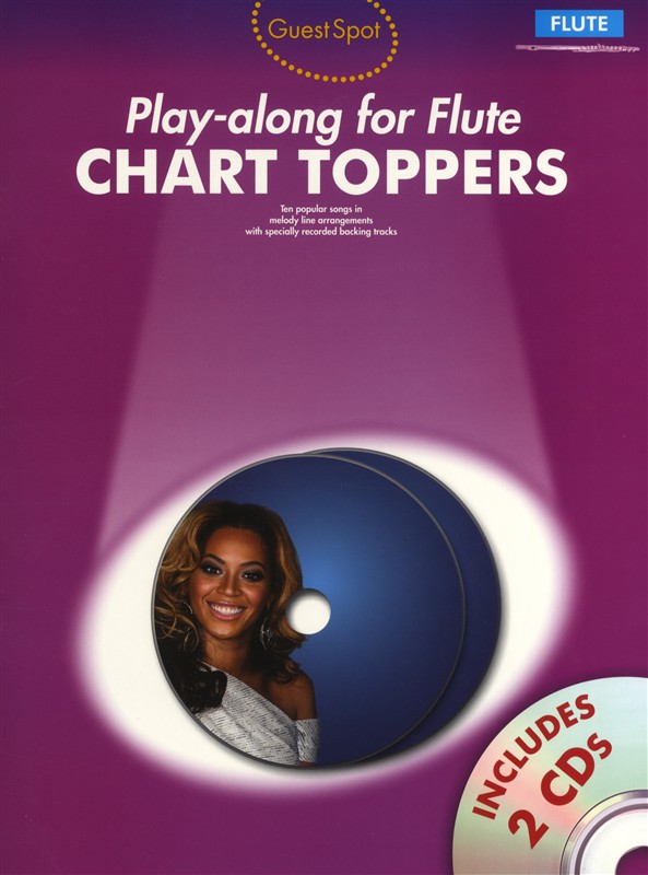 WISE PUBLICATIONS PLAYALONG FOR FLUTE CHART TOPPERS AND 2 - FLUTE