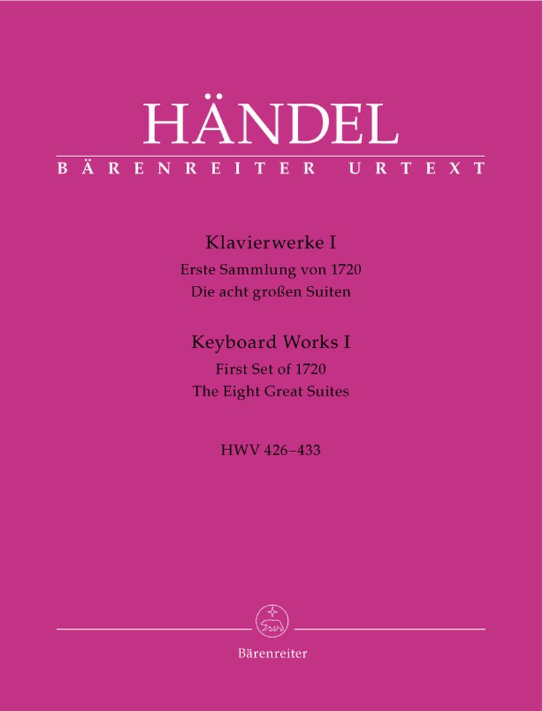 BARENREITER HAENDEL G.F. - KEYBOARD WORKS I, HWV 426-433