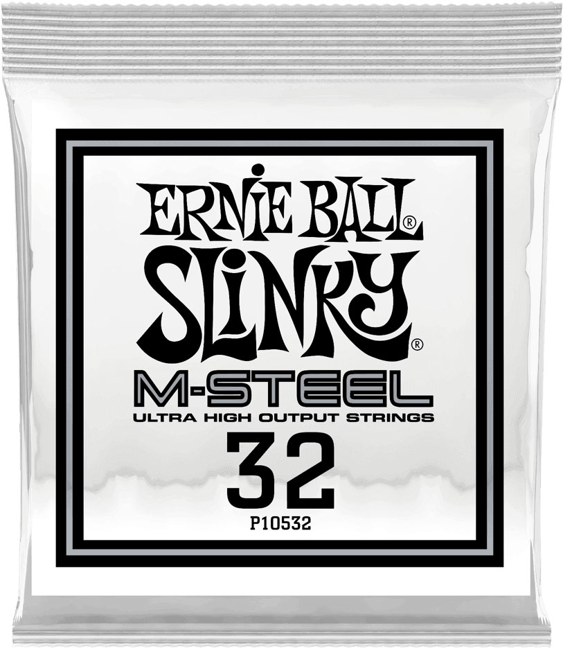 ERNIE BALL .032 M-STEEL WOUND ELECTRIC GUITAR STRINGS