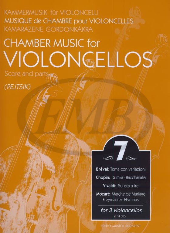 EMB (EDITIO MUSICA BUDAPEST) CHAMBER MUSIC FOR VIOLONCELLOS VOL.7 - VIOLONCELLOS