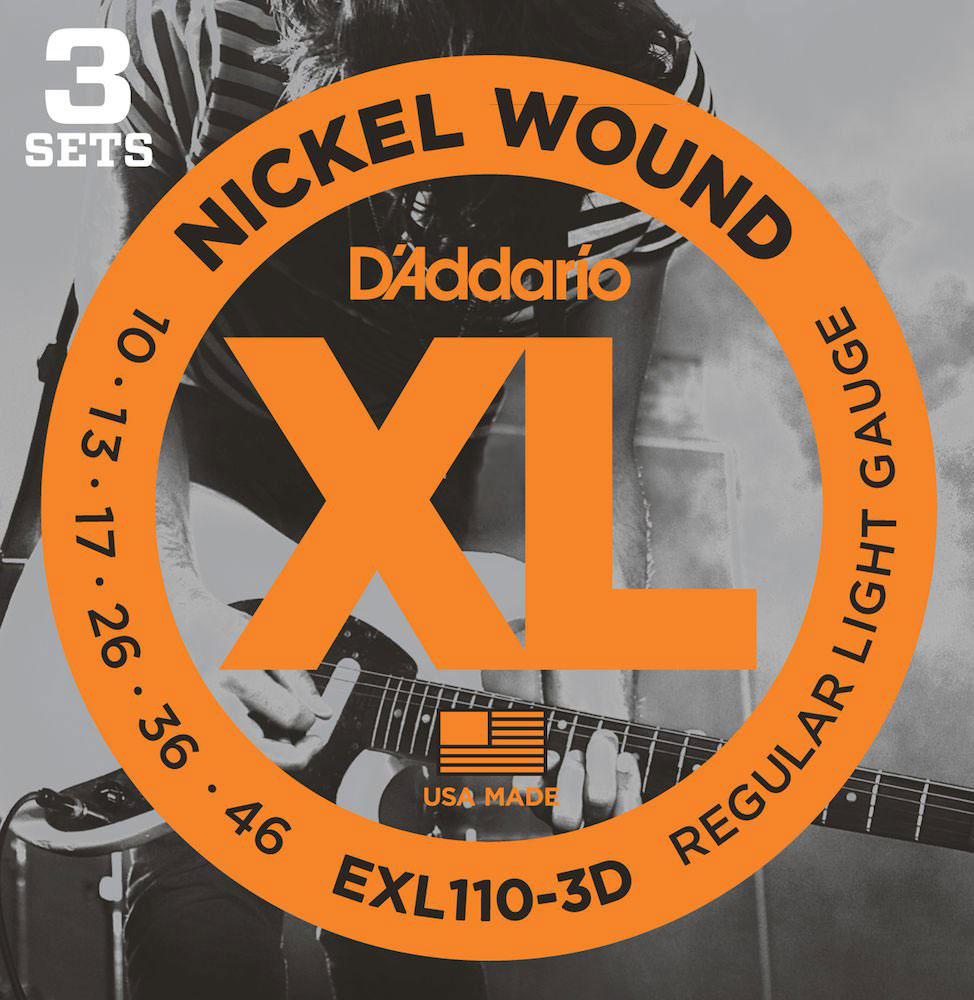 D'ADDARIO AND CO OF 3 ELECTRIC SETEXL 110 10 13 17 26 36 46
