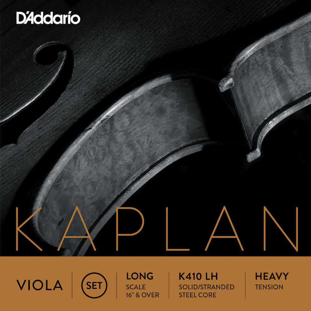 D'ADDARIO AND CO K410-LH KAPLAN STRING SET FOR ALTO LONG SCALE STRONG PULL