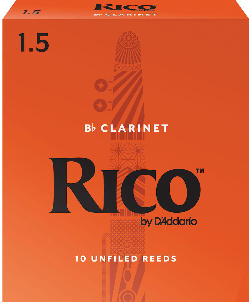 D'ADDARIO - RICO RICO ORANGE BB CLARINET REEDS 1.5