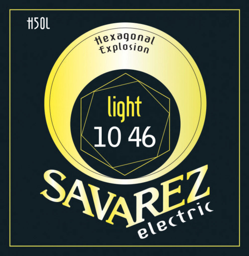 SAVAREZ SAVAREZ STRINGS FOR ELECTRIC GUITARS HEXAGONAL EXPLOSION NICKEL LIGHT .010-.046