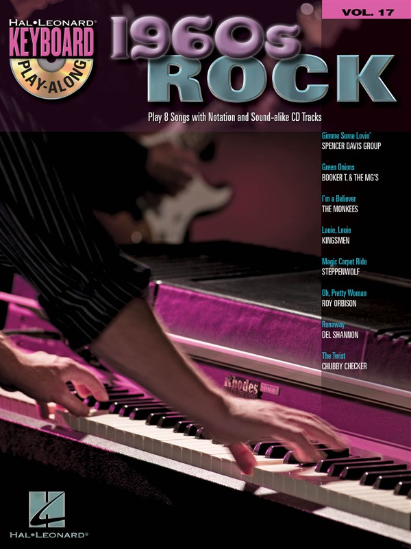 HAL LEONARD KEYBOARD PLAY-ALONG VOLUME 17 - 1960S ROCK - PIANO SOLO