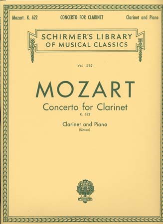 HAL LEONARD MOZART - CONCERTO K.622 - CLARINET AND PIANO