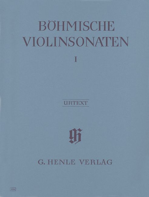 HENLE VERLAG BOHEMIAN VIOLIN SONATAS, VOLUME I (WITH BASSO CONTINUO PART)