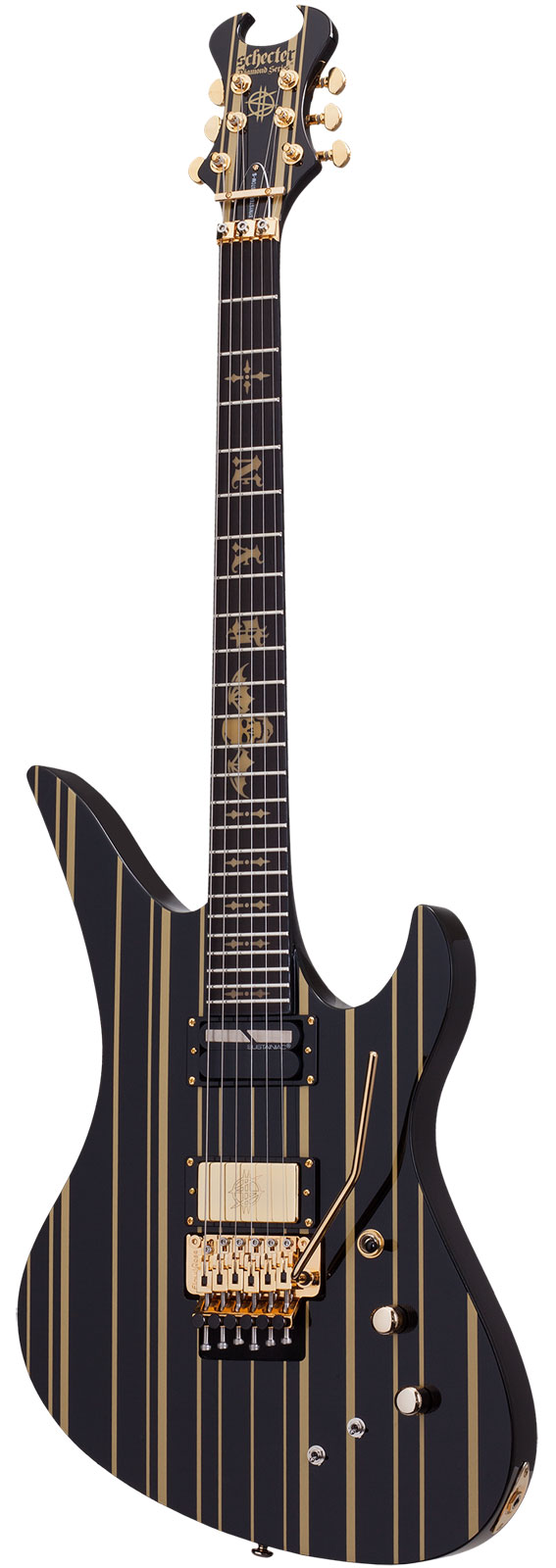SCHECTER CUSTOM SUSTAINIAC SYNYSTER GATE SIGNATURE BLACK GOLD