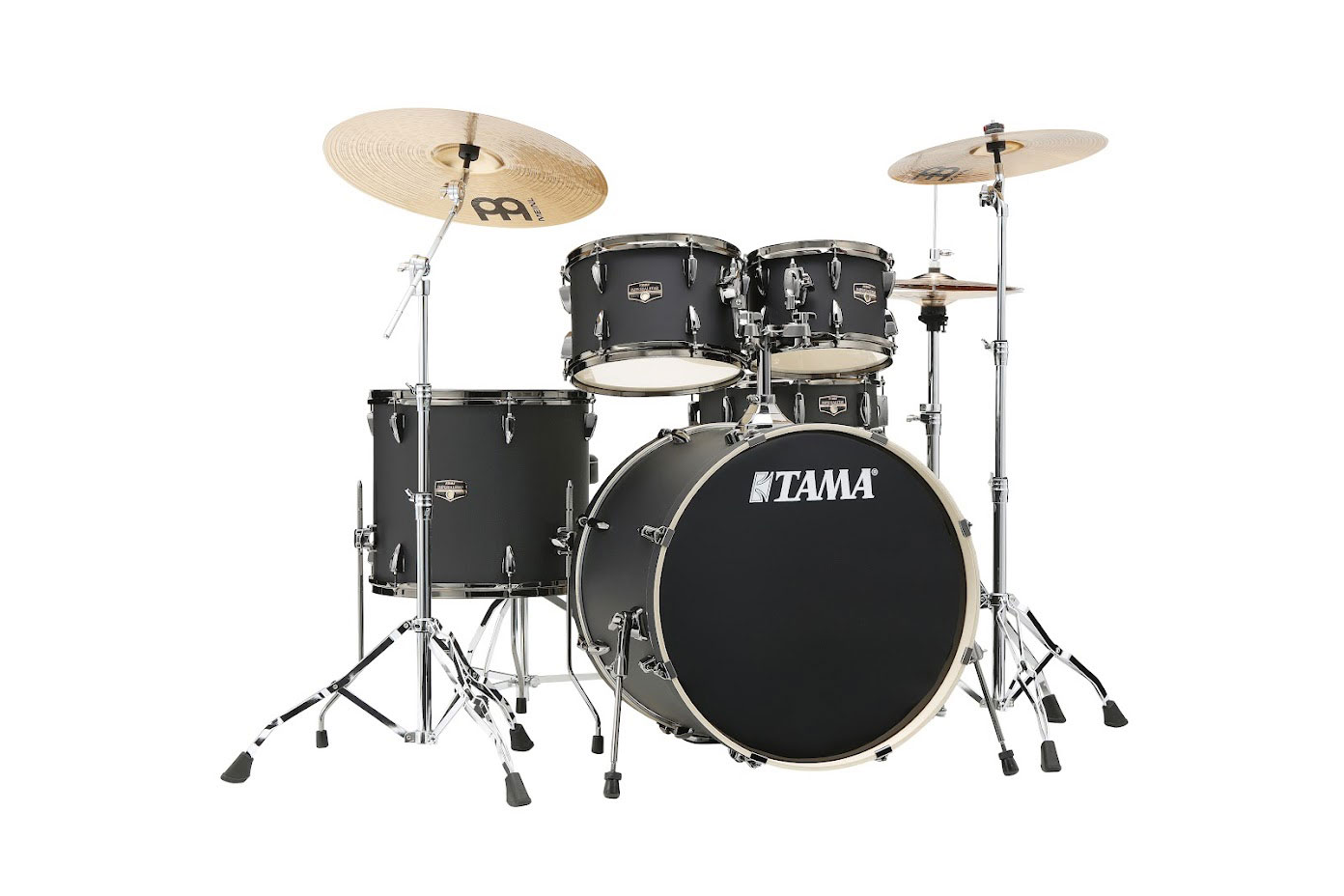 TAMA IMPERIALSTAR STAGE 22 DRUM KIT BLACKED OUT BLACK