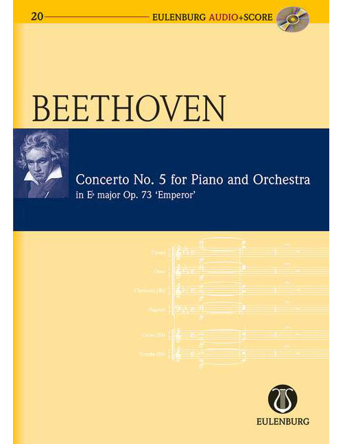 EULENBURG BEETHOVEN L.V. - PIANO CONCERTO NO. 5 EB MAJOR OP. 73 - PIANO AND ORCHESTRA