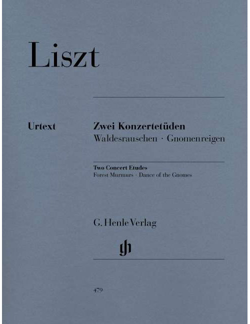 HENLE VERLAG LISZT F. - TWO CONCERT STUDIES