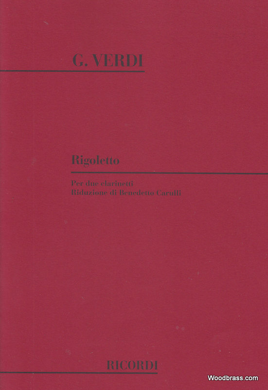 RICORDI VERDI G. - RIGOLETTO - CLARINETTE
