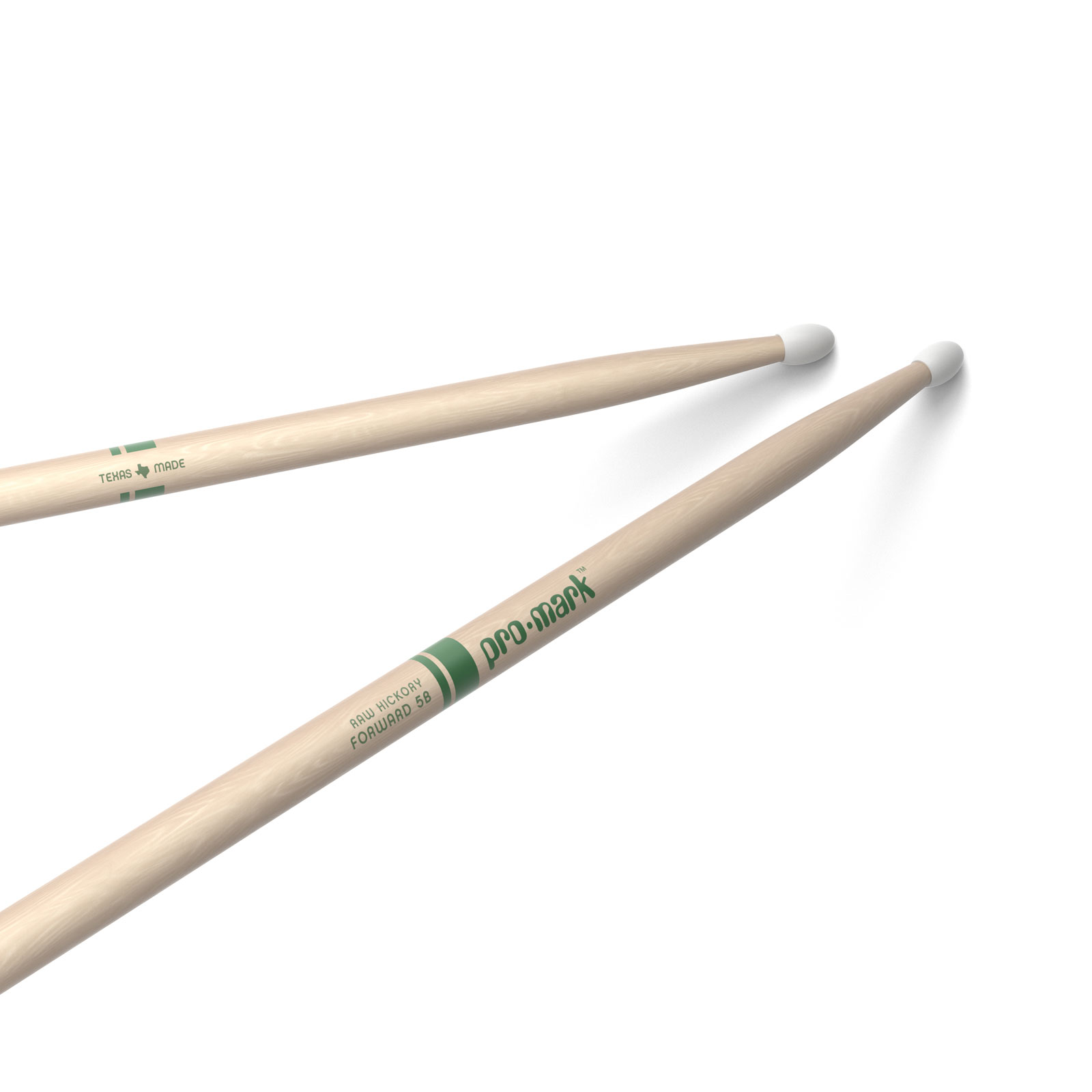 PRO MARK CLASSIC FORWARD 5B RAW HICKORY DRUMSTICK OVAL NYLON TIP
