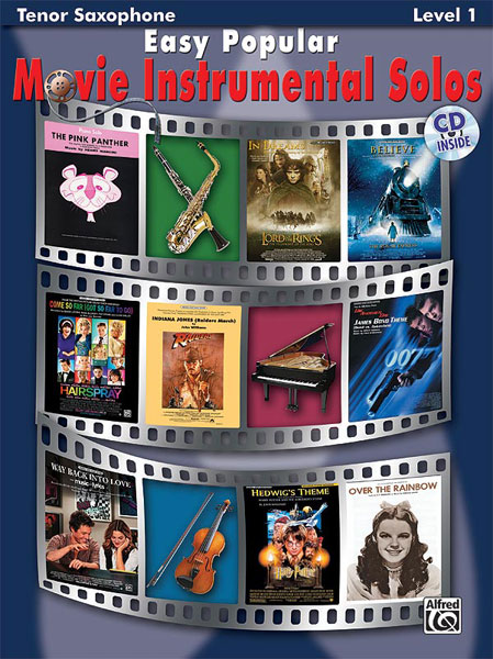 ALFRED PUBLISHING EASY POPULAR MOVIE SOLOS + CD - SAXOPHONE AND PIANO