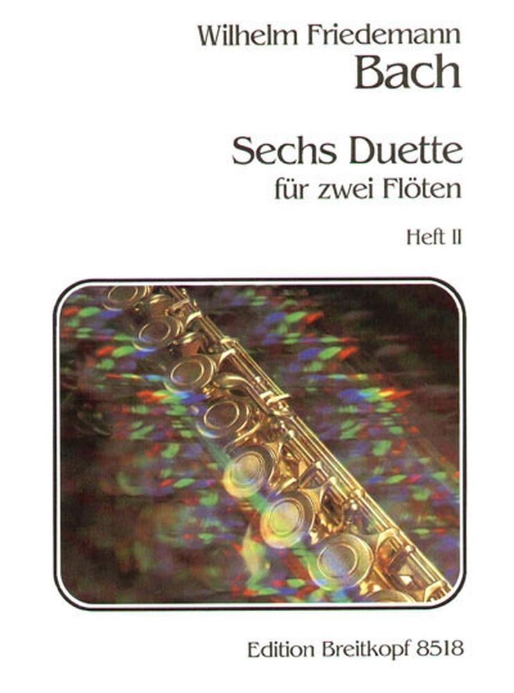 EDITION BREITKOPF BACH W.F. - SECHS DUETTE, HEFT 2