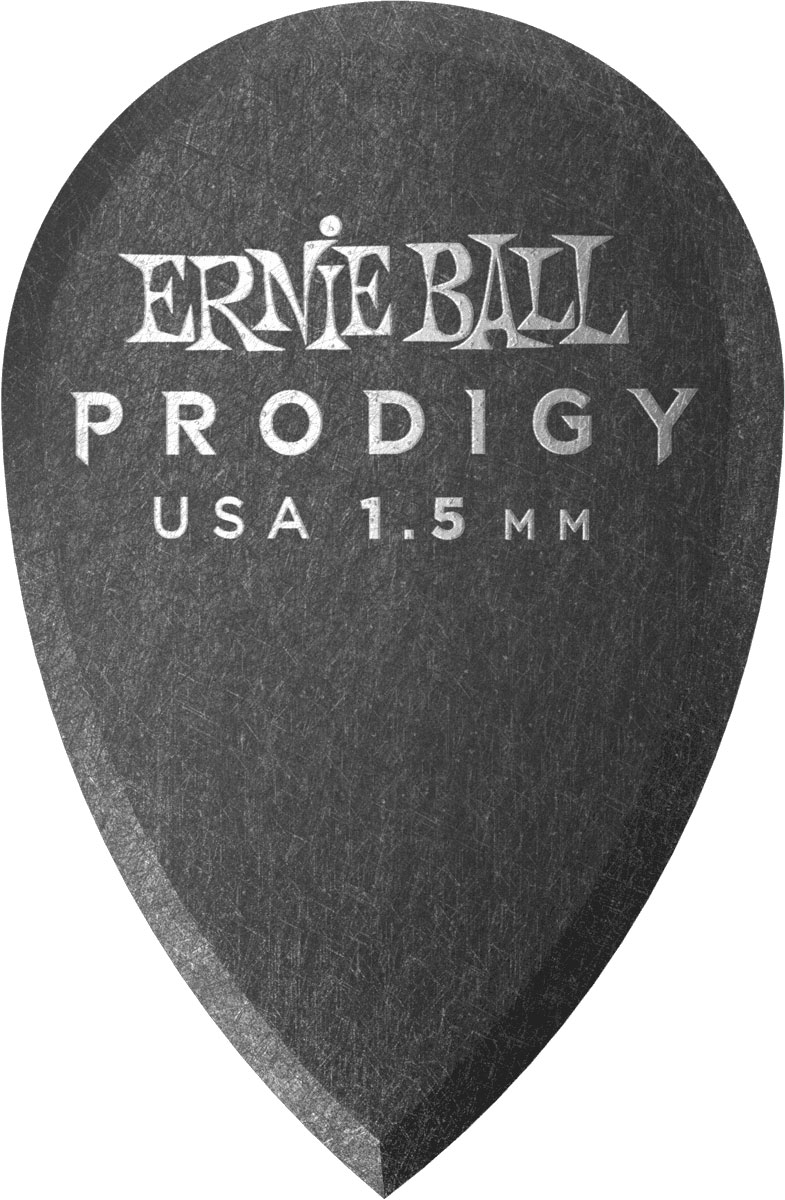 ERNIE BALL PRODIGY MEDIATORS PRODIGY BAG OF 6 BLACK TEAR 1.5MM