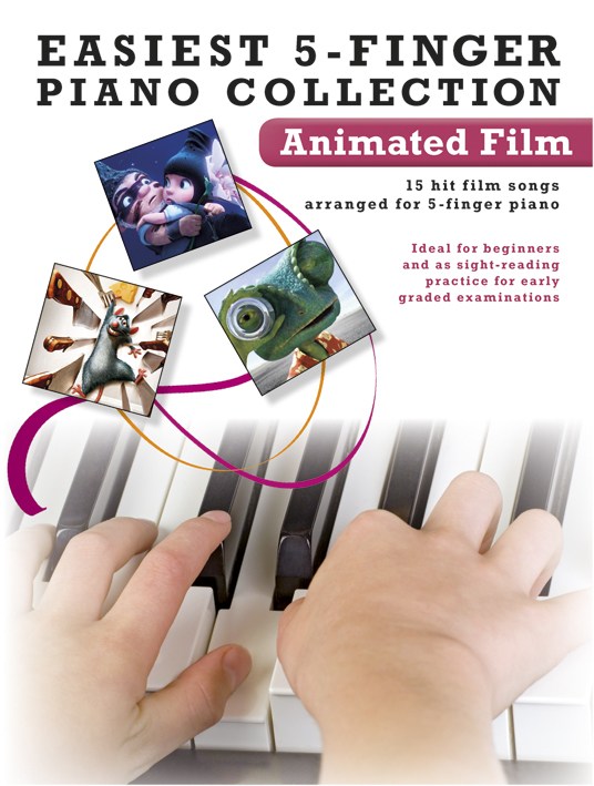 WISE PUBLICATIONS EASIEST 5-FINGER PIANO COLLECTION ANIMATED FILM - PIANO SOLO