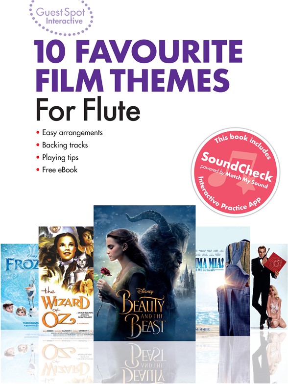 MUSIC SALES GUEST SPOT INTERACTIVE - 10 FAVOURITE FILM THEMES FOR FLUTE