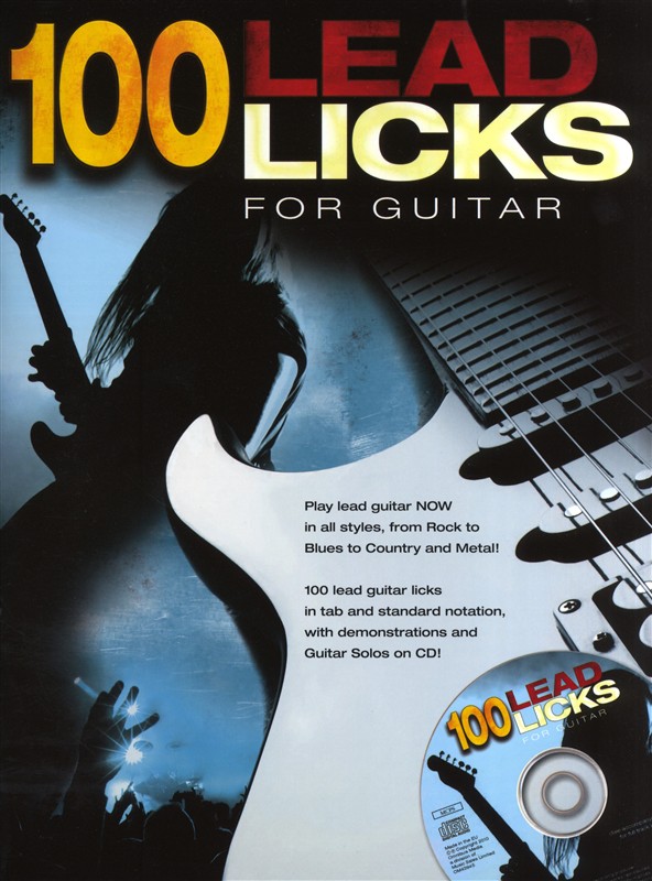 WISE PUBLICATIONS ALAN WARNER - 100 LEAD LICKS BOOK+CD - GUITAR